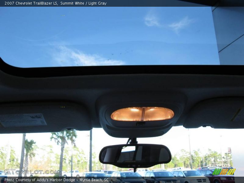 Summit White / Light Gray 2007 Chevrolet TrailBlazer LS