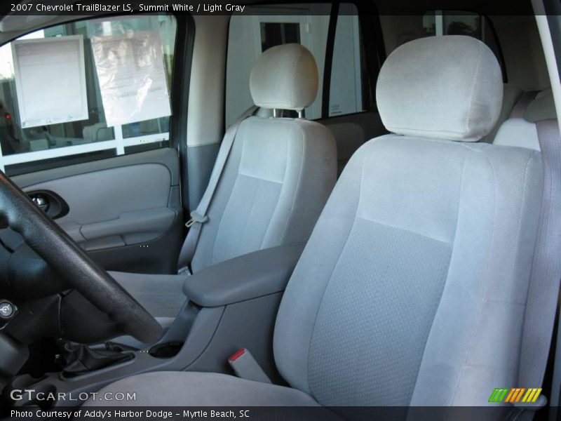 Summit White / Light Gray 2007 Chevrolet TrailBlazer LS