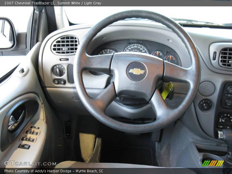 Summit White / Light Gray 2007 Chevrolet TrailBlazer LS