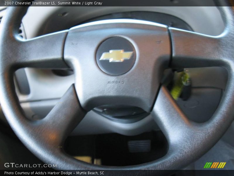 Summit White / Light Gray 2007 Chevrolet TrailBlazer LS