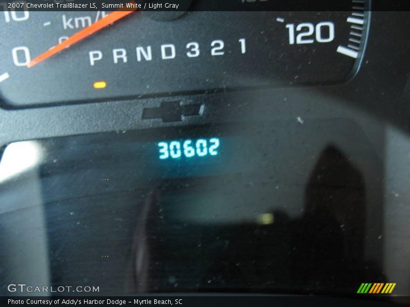 Summit White / Light Gray 2007 Chevrolet TrailBlazer LS