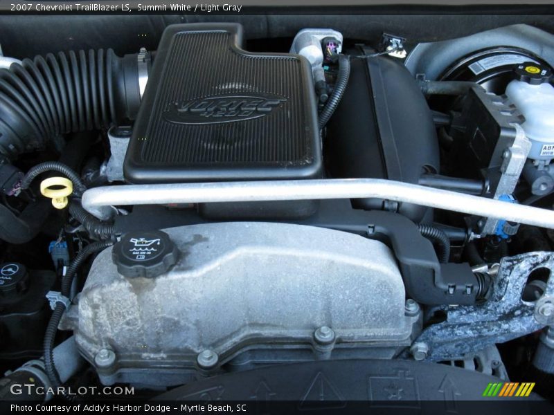 Summit White / Light Gray 2007 Chevrolet TrailBlazer LS