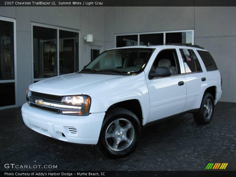 Summit White / Light Gray 2007 Chevrolet TrailBlazer LS