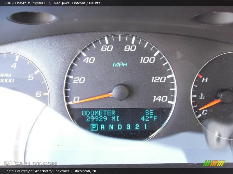 Red Jewel Tintcoat / Neutral 2009 Chevrolet Impala LTZ