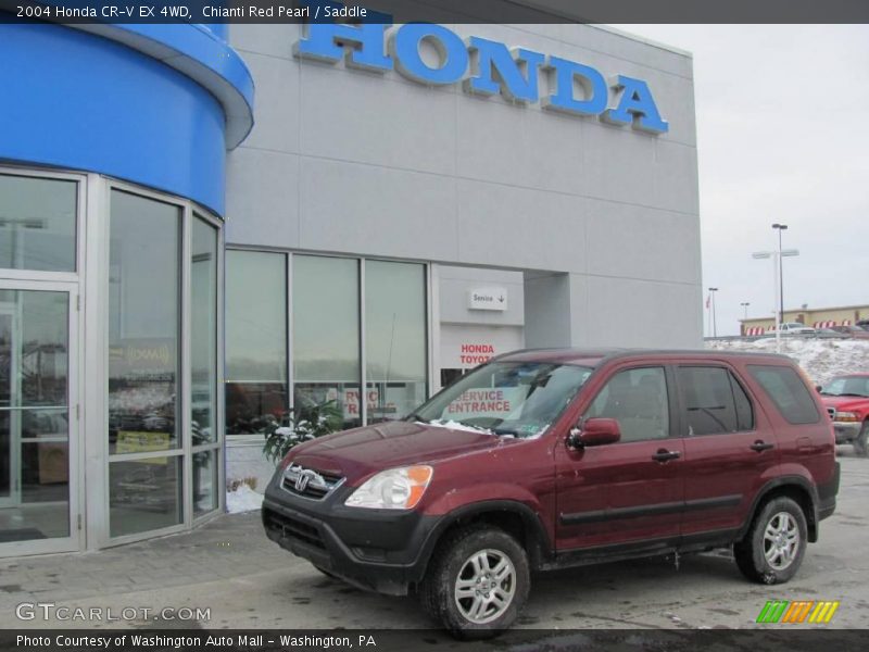 Chianti Red Pearl / Saddle 2004 Honda CR-V EX 4WD