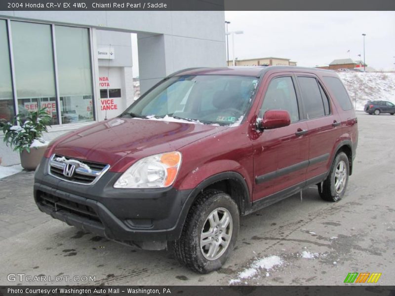 Chianti Red Pearl / Saddle 2004 Honda CR-V EX 4WD