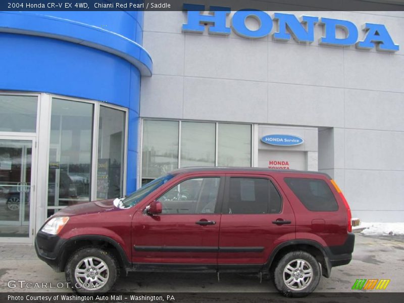 Chianti Red Pearl / Saddle 2004 Honda CR-V EX 4WD
