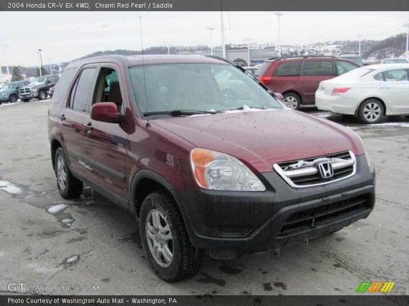 Chianti Red Pearl / Saddle 2004 Honda CR-V EX 4WD