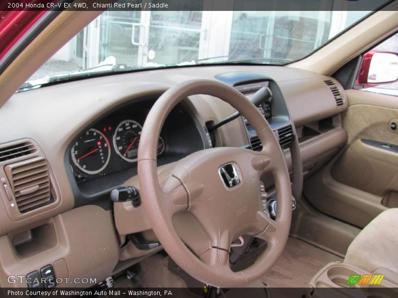 Chianti Red Pearl / Saddle 2004 Honda CR-V EX 4WD