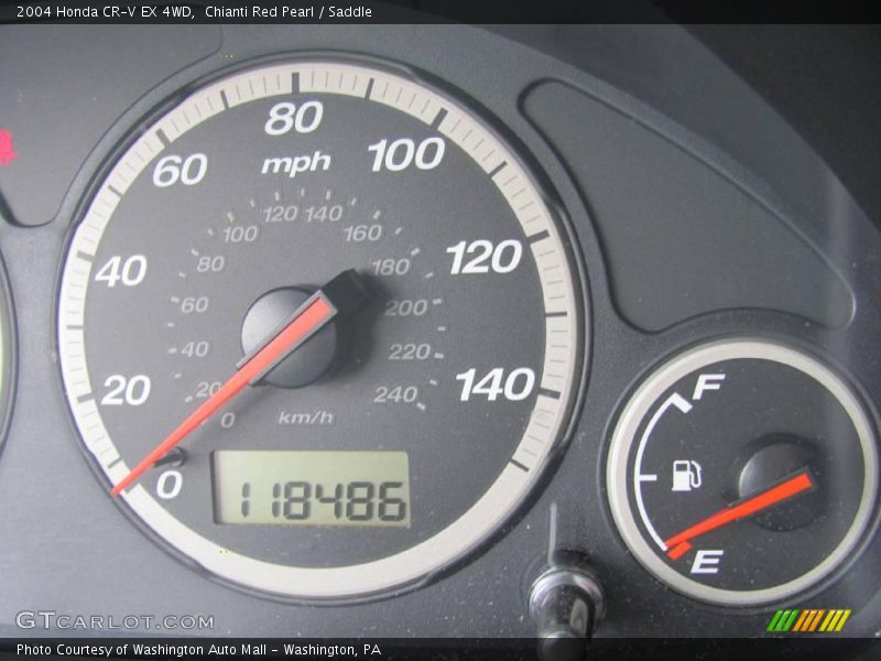 Chianti Red Pearl / Saddle 2004 Honda CR-V EX 4WD