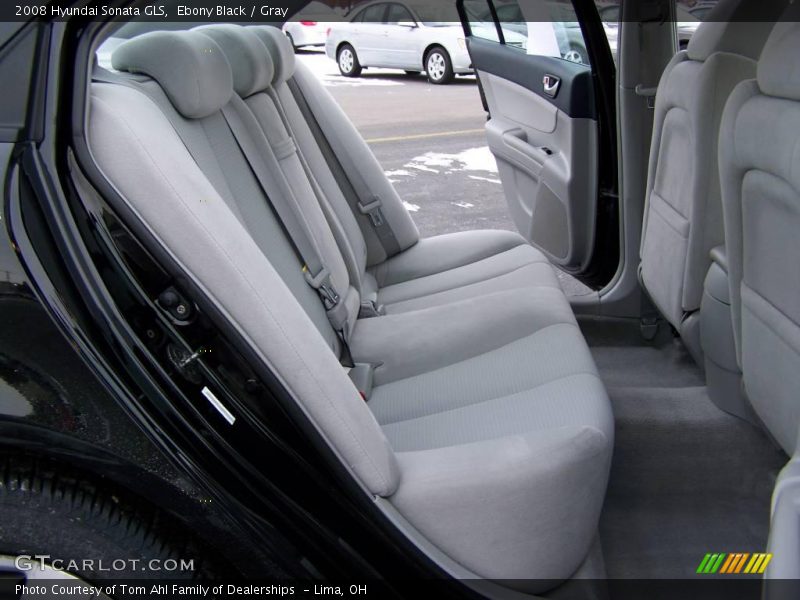 Ebony Black / Gray 2008 Hyundai Sonata GLS