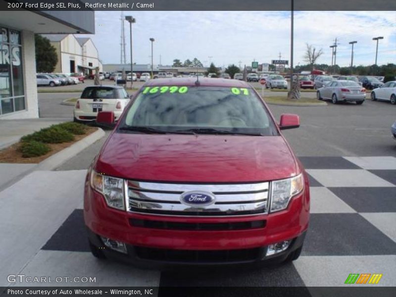 Redfire Metallic / Camel 2007 Ford Edge SEL Plus