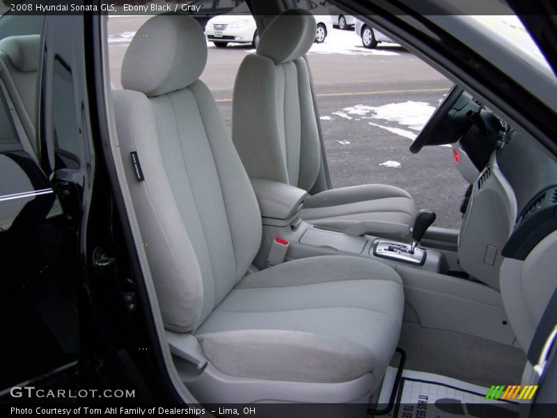 Ebony Black / Gray 2008 Hyundai Sonata GLS