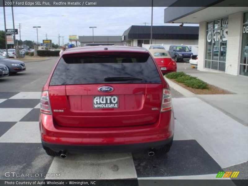 Redfire Metallic / Camel 2007 Ford Edge SEL Plus
