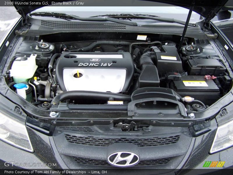 Ebony Black / Gray 2008 Hyundai Sonata GLS