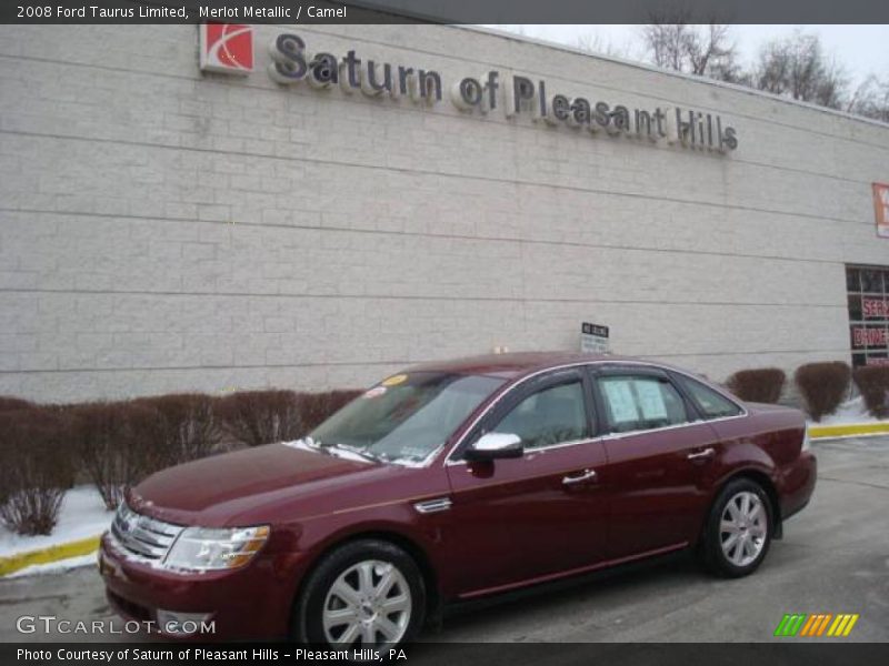 Merlot Metallic / Camel 2008 Ford Taurus Limited