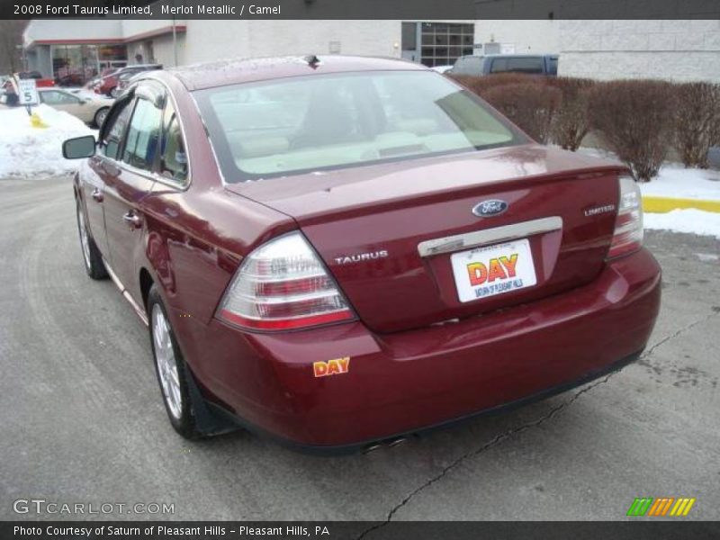 Merlot Metallic / Camel 2008 Ford Taurus Limited
