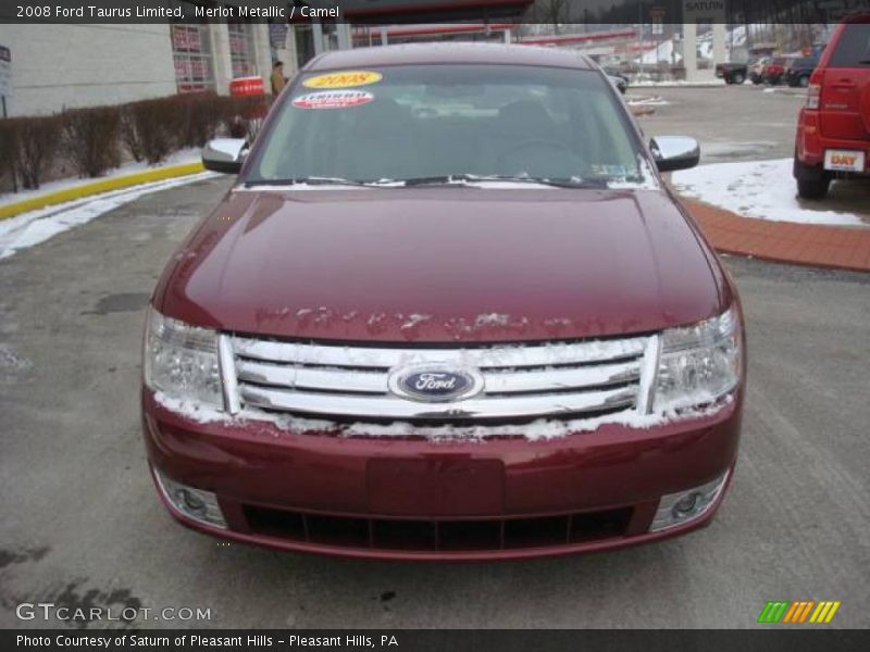 Merlot Metallic / Camel 2008 Ford Taurus Limited