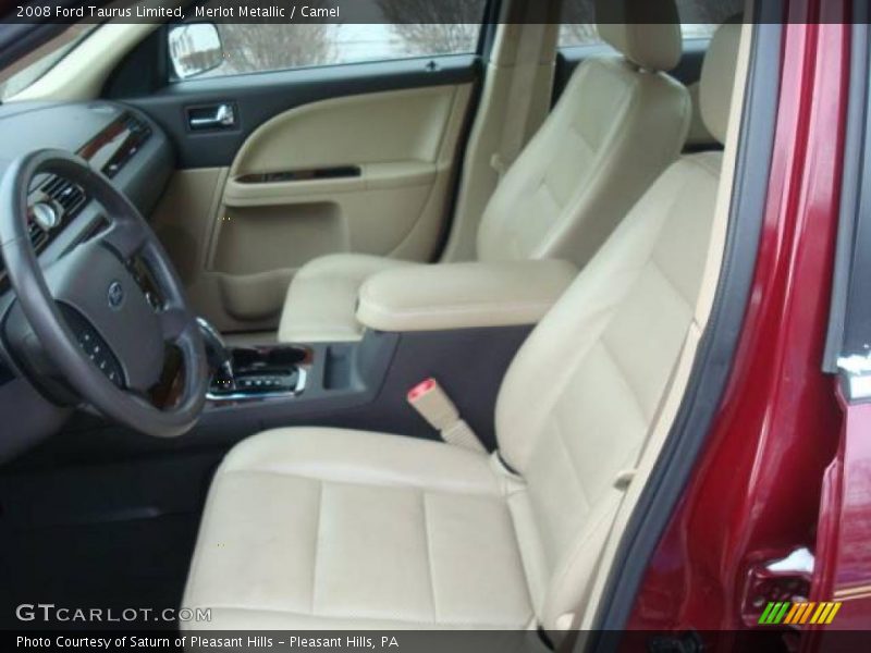 Merlot Metallic / Camel 2008 Ford Taurus Limited