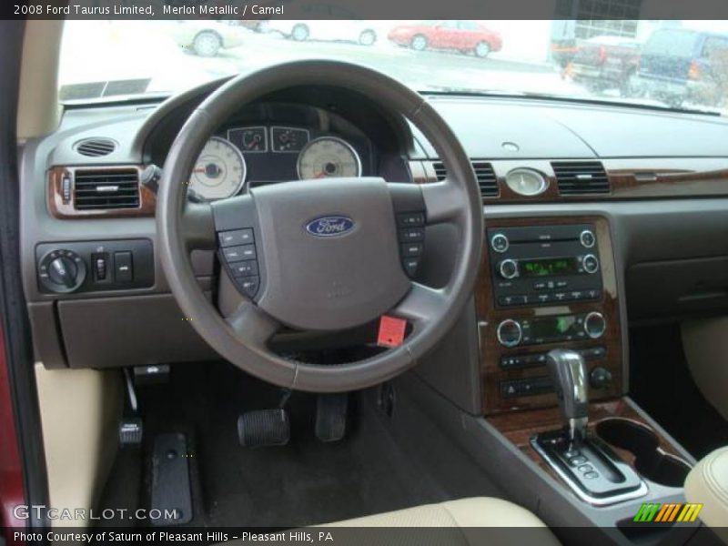 Merlot Metallic / Camel 2008 Ford Taurus Limited