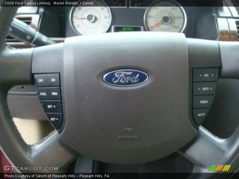 Merlot Metallic / Camel 2008 Ford Taurus Limited