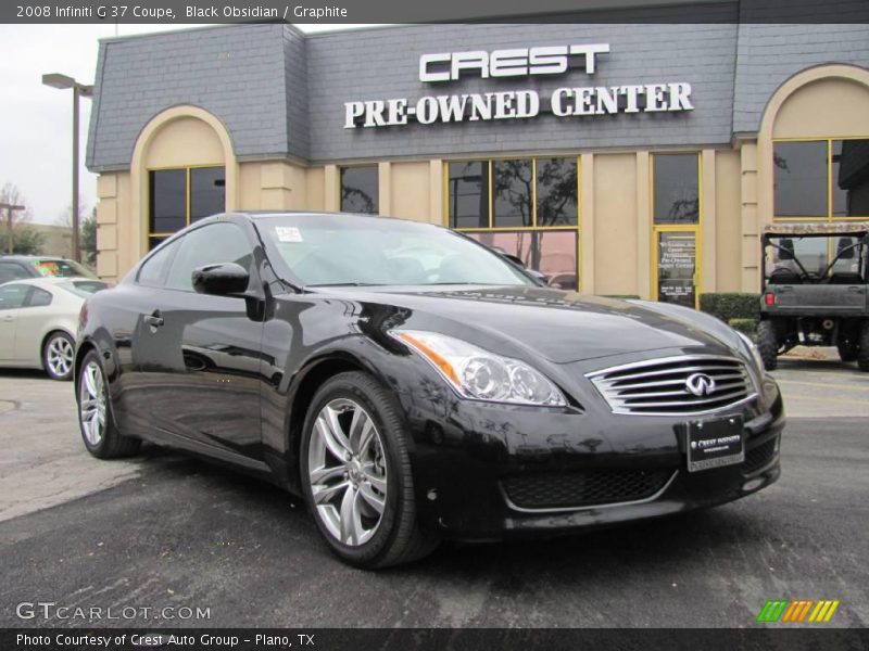 Black Obsidian / Graphite 2008 Infiniti G 37 Coupe