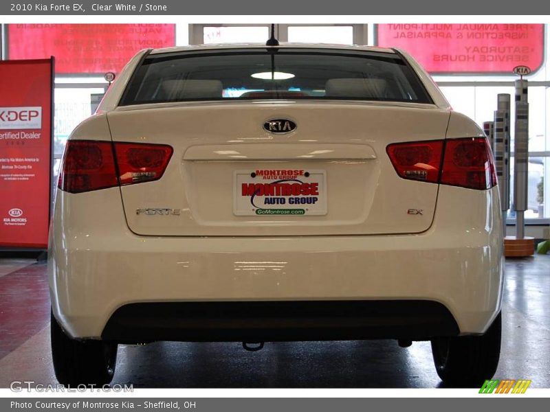 Clear White / Stone 2010 Kia Forte EX