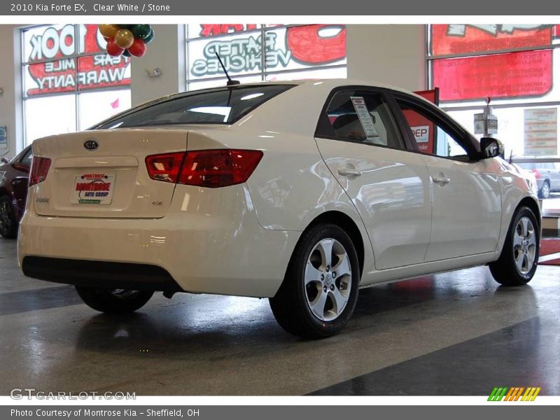 Clear White / Stone 2010 Kia Forte EX