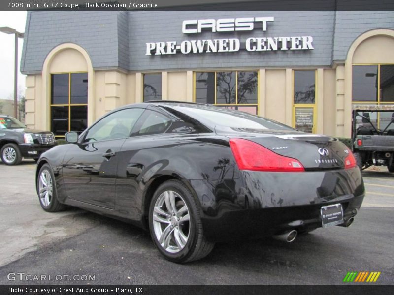Black Obsidian / Graphite 2008 Infiniti G 37 Coupe