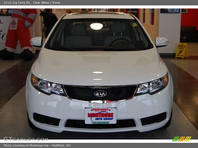 Clear White / Stone 2010 Kia Forte EX