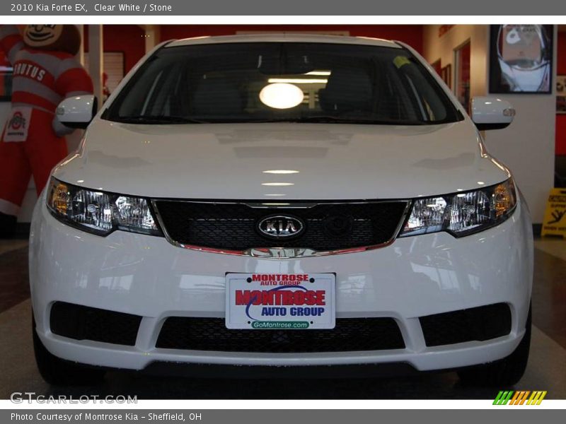 Clear White / Stone 2010 Kia Forte EX