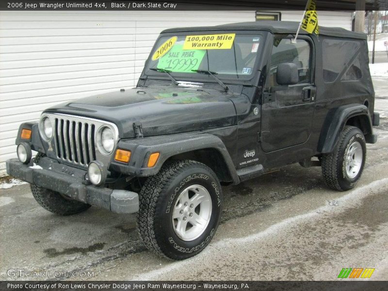 Black / Dark Slate Gray 2006 Jeep Wrangler Unlimited 4x4