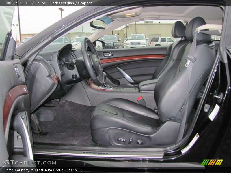 Black Obsidian / Graphite 2008 Infiniti G 37 Coupe