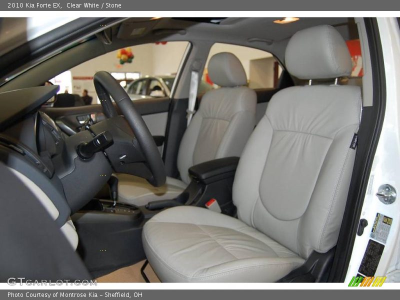 Clear White / Stone 2010 Kia Forte EX