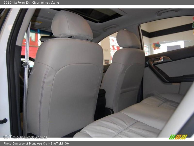 Clear White / Stone 2010 Kia Forte EX