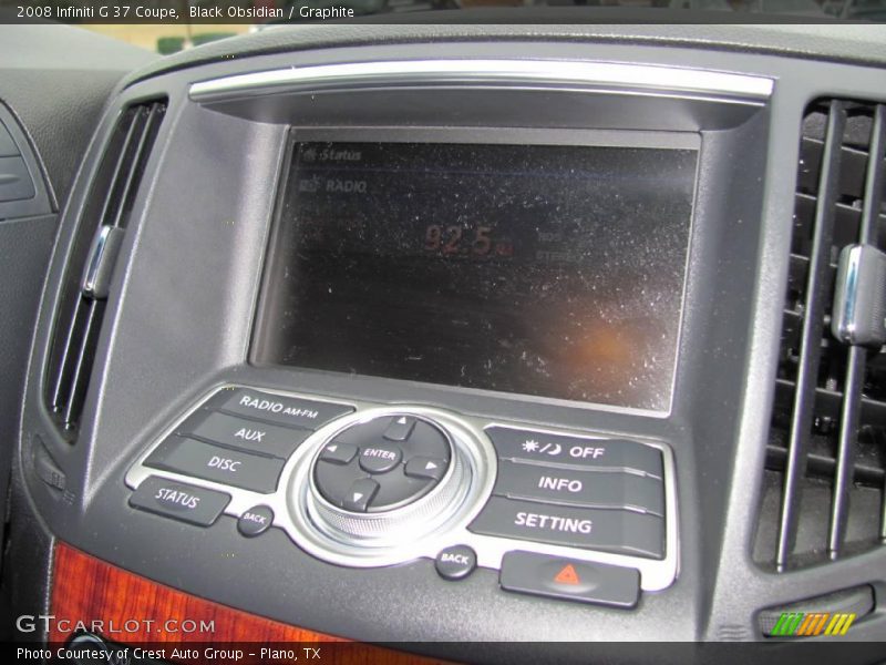 Black Obsidian / Graphite 2008 Infiniti G 37 Coupe