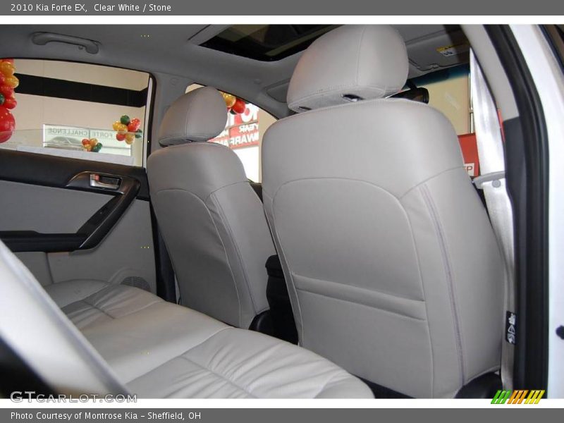 Clear White / Stone 2010 Kia Forte EX