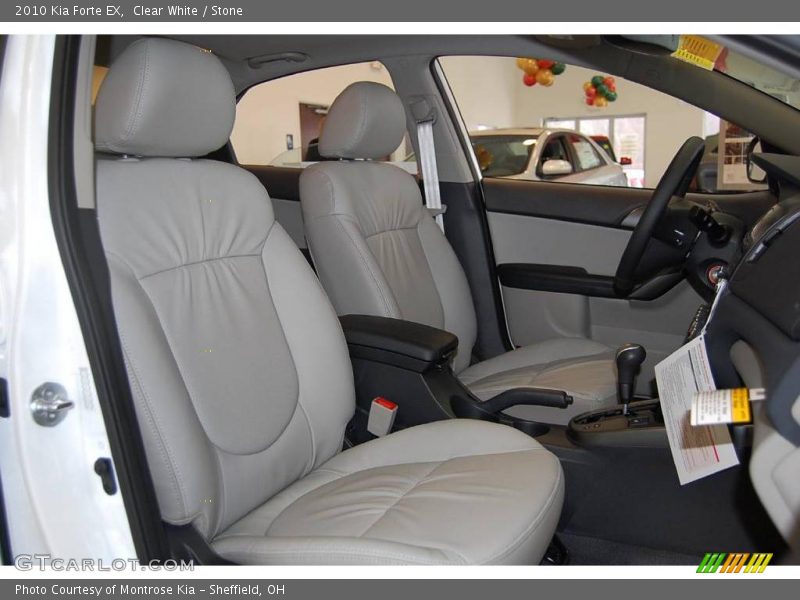 Clear White / Stone 2010 Kia Forte EX