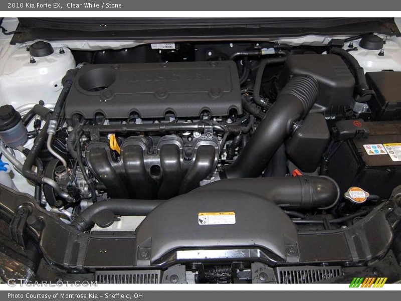 Clear White / Stone 2010 Kia Forte EX
