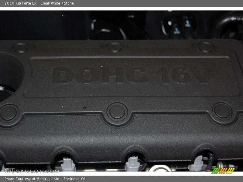 Clear White / Stone 2010 Kia Forte EX