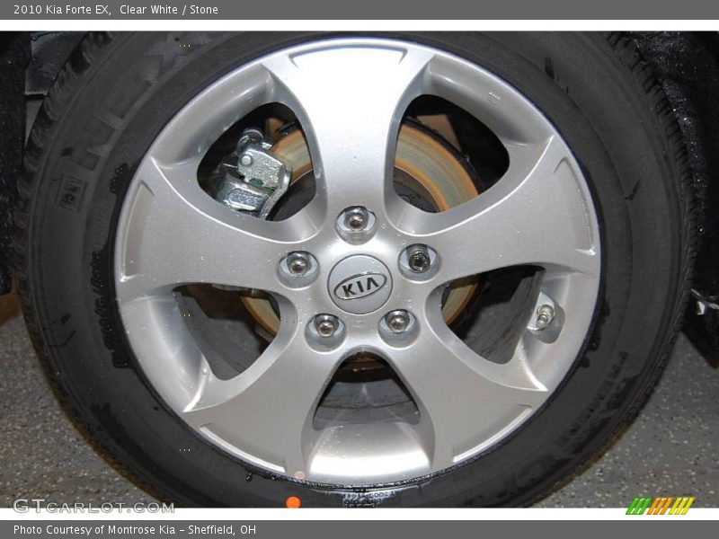 Clear White / Stone 2010 Kia Forte EX