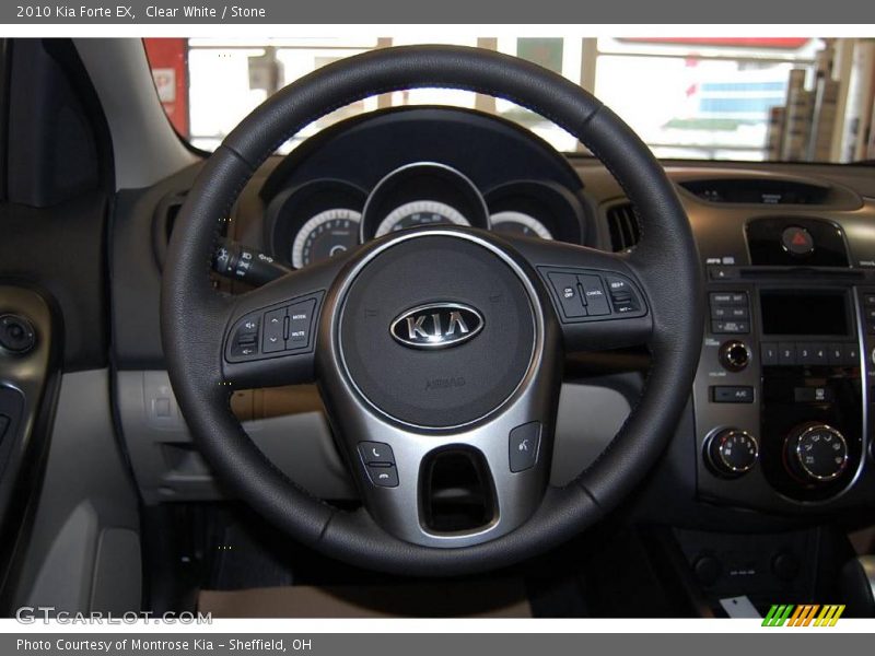 Clear White / Stone 2010 Kia Forte EX