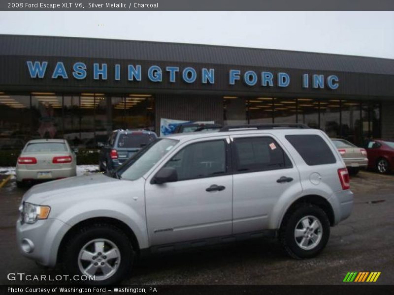 Silver Metallic / Charcoal 2008 Ford Escape XLT V6