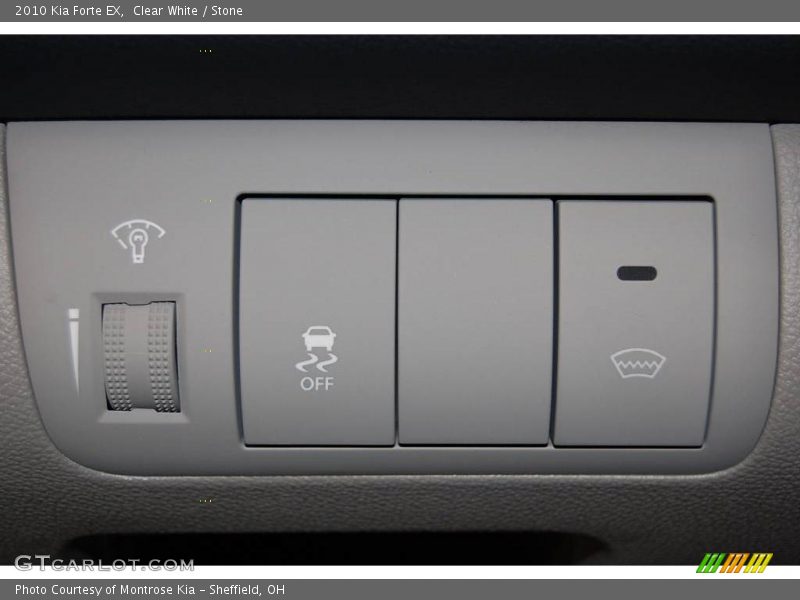 Clear White / Stone 2010 Kia Forte EX