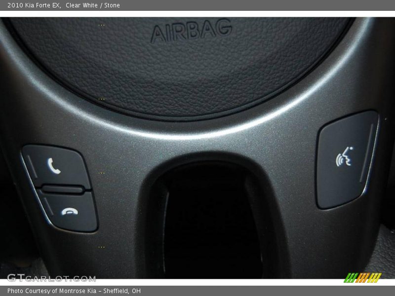 Clear White / Stone 2010 Kia Forte EX