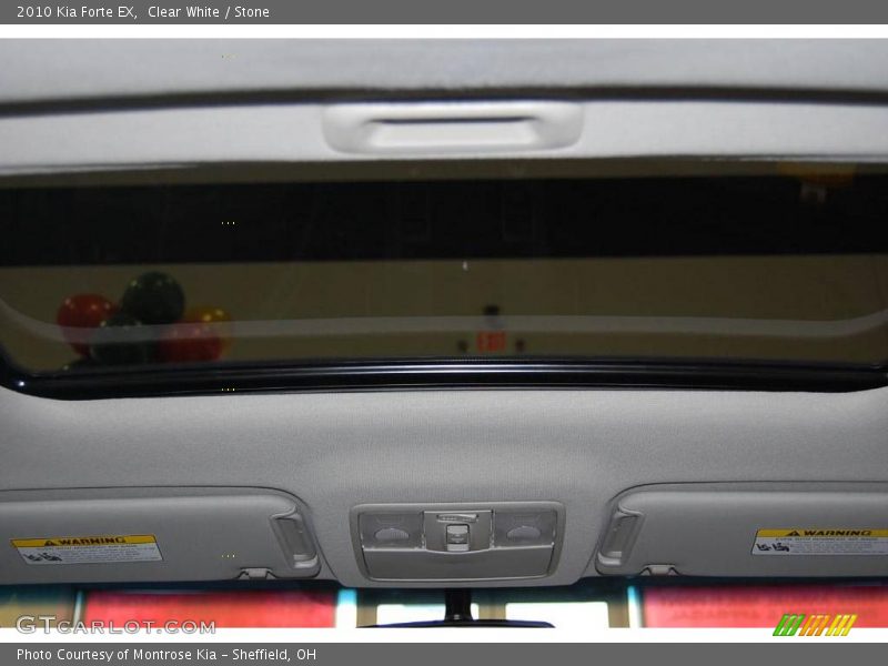 Clear White / Stone 2010 Kia Forte EX
