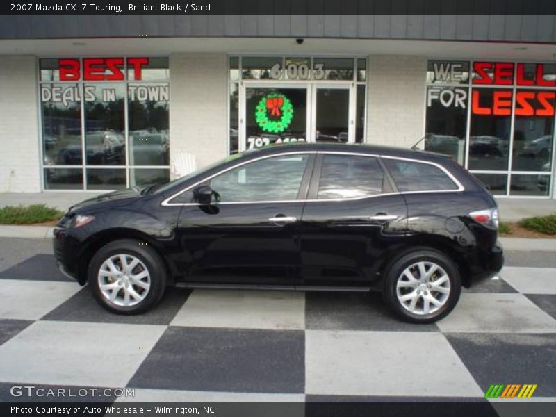 Brilliant Black / Sand 2007 Mazda CX-7 Touring