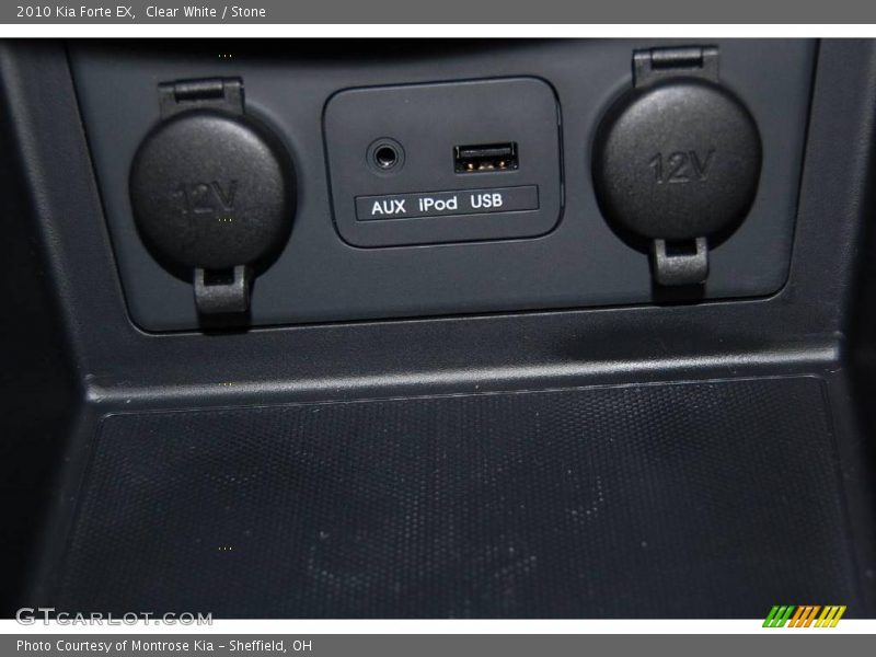 Clear White / Stone 2010 Kia Forte EX
