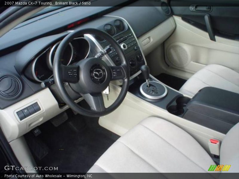 Brilliant Black / Sand 2007 Mazda CX-7 Touring