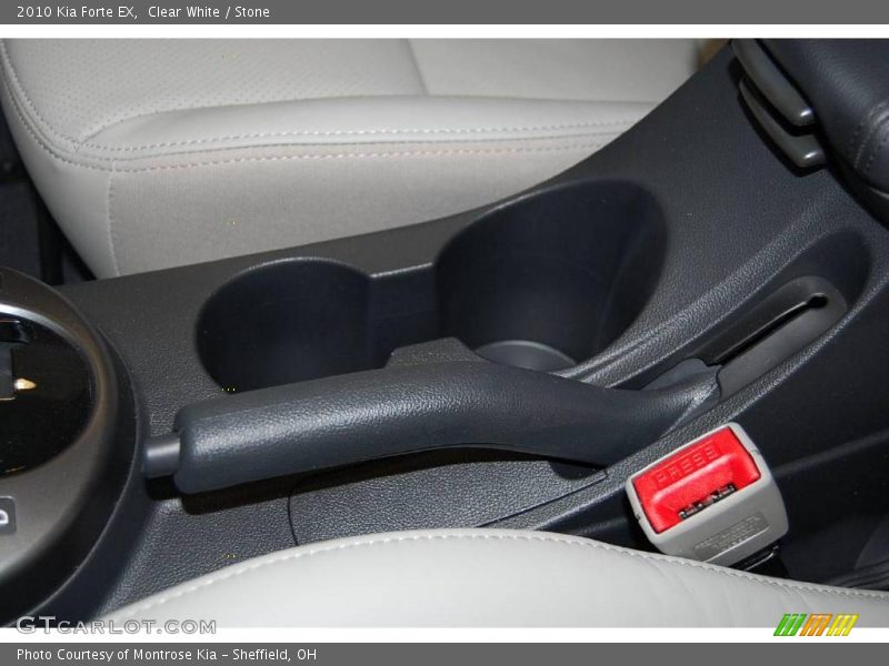 Clear White / Stone 2010 Kia Forte EX